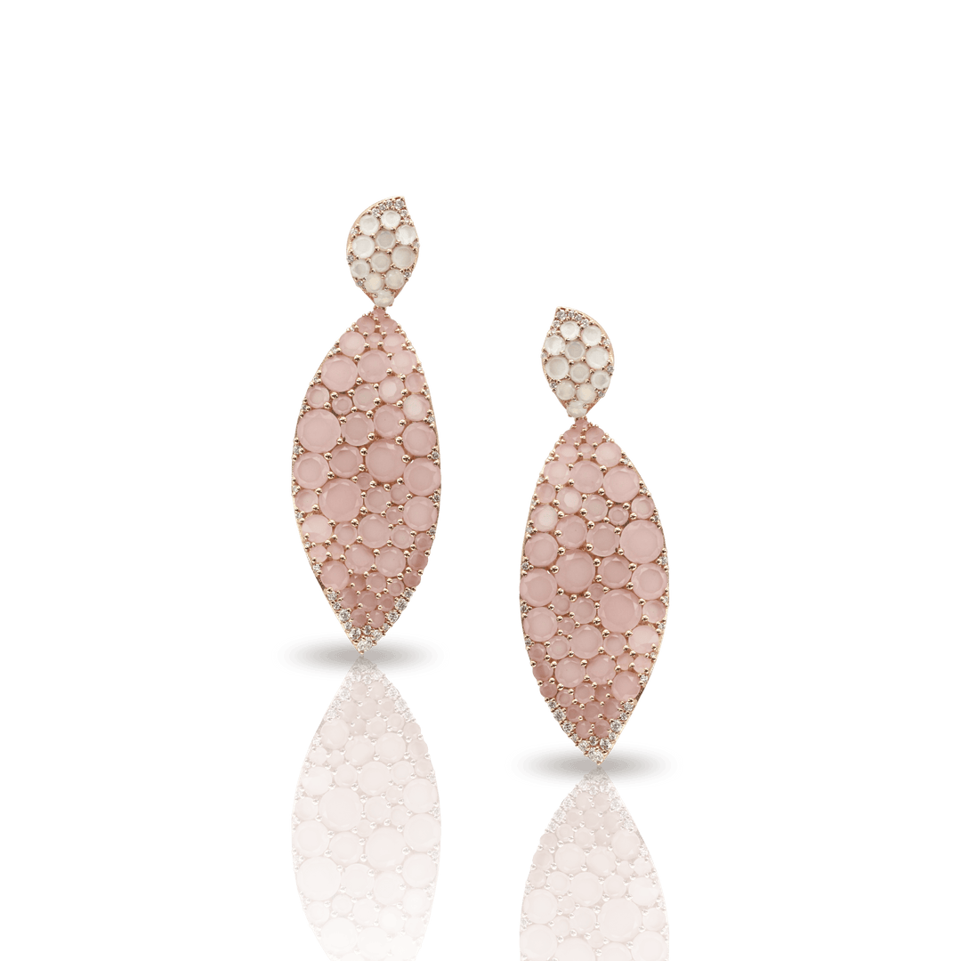 22k Gold Lakshmi Floral Antique Earrings | Raj Jewels